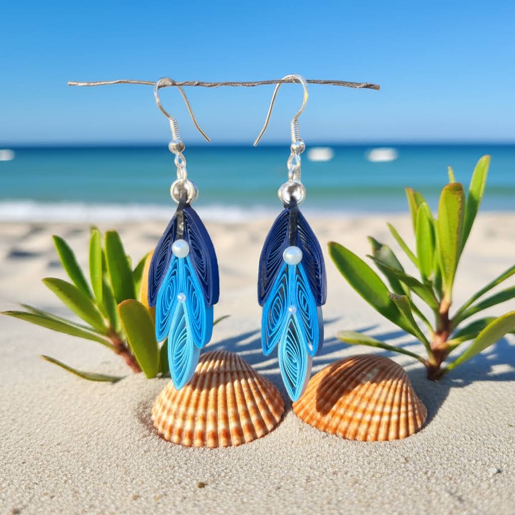 Handcrafted Quilled Paper Earrings