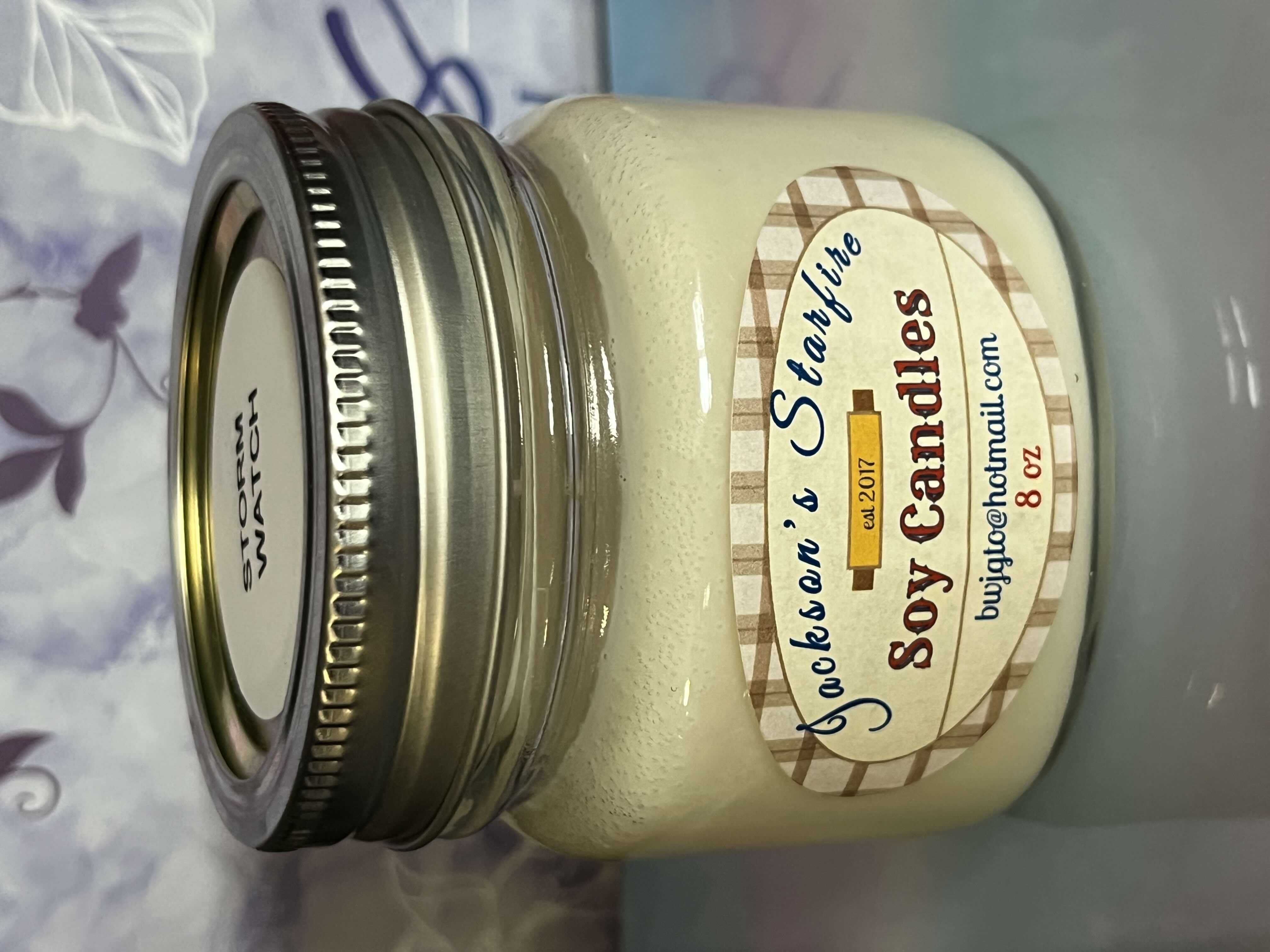 Square Mason Jar Soy Candles