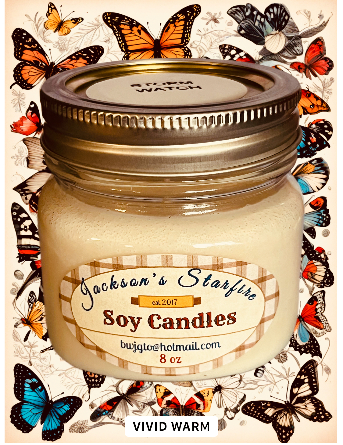 Square Mason Jar Soy Candle