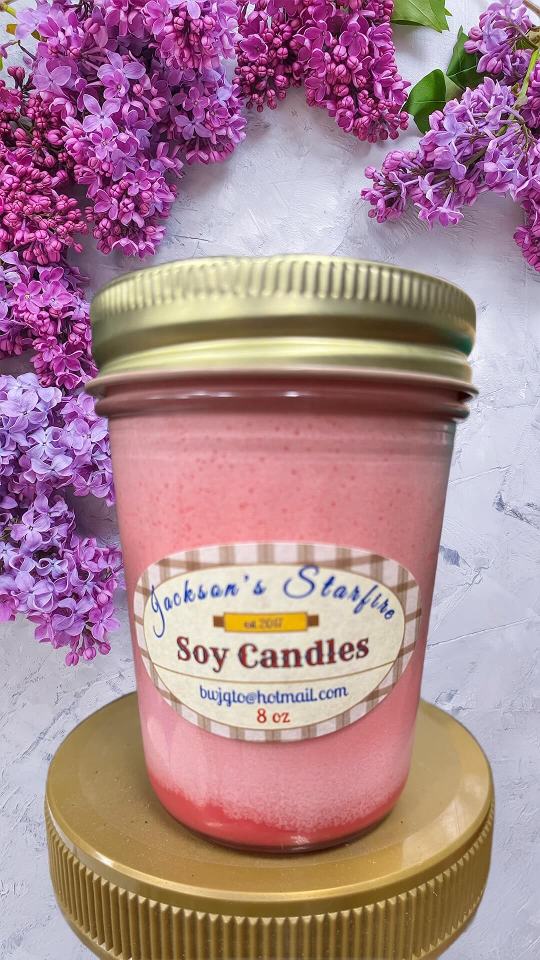 Jelly Jar Soy Candle in a variety of colors