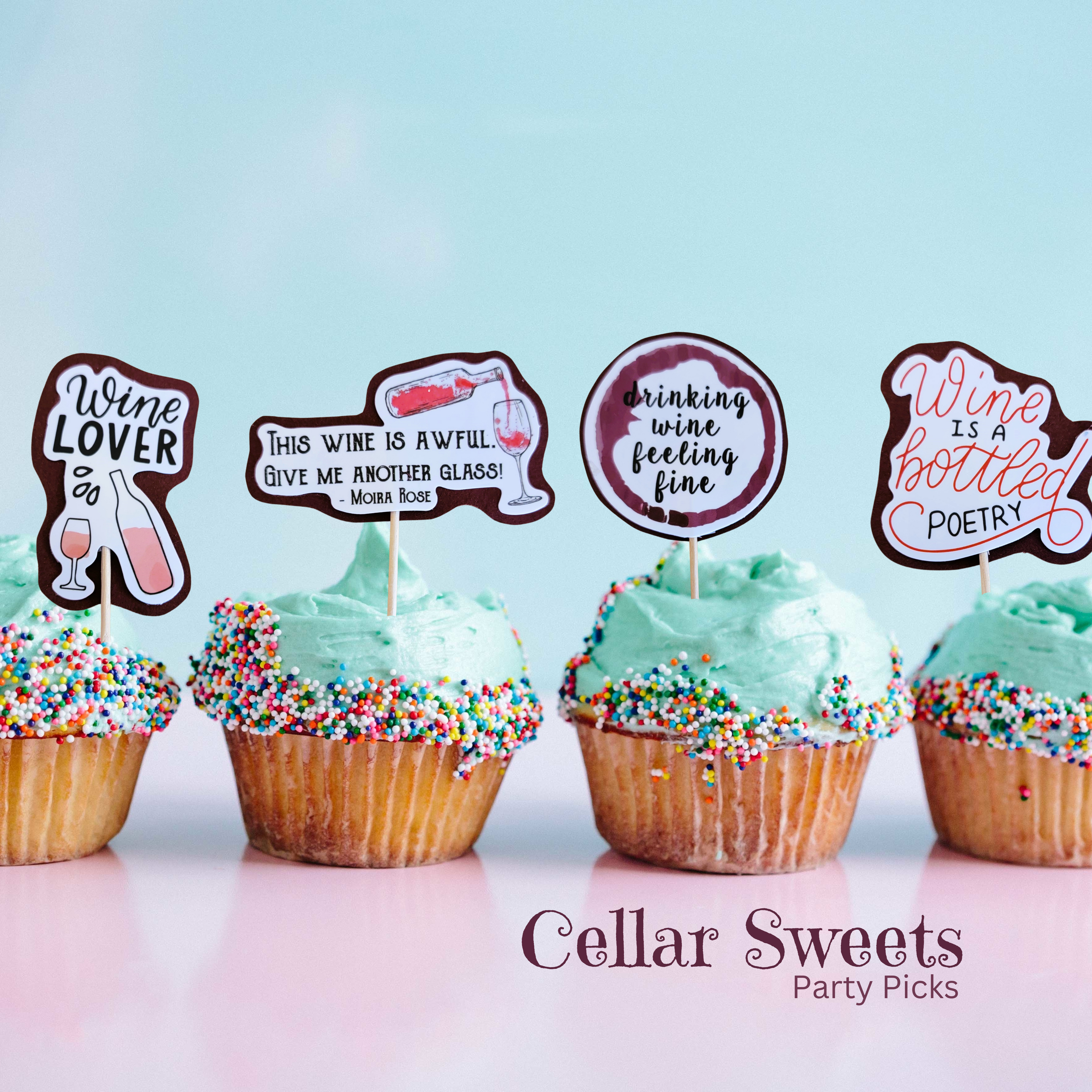 Cellar Sweets Cupcake Toppers