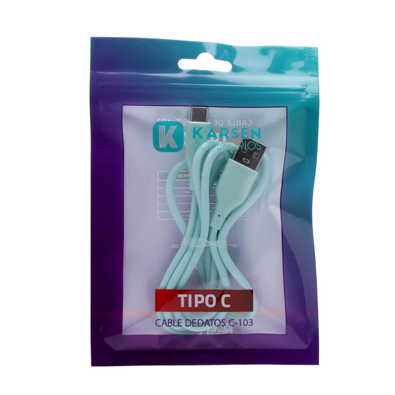 CABLE KARSEN TIPO C EN BOLSA C-103