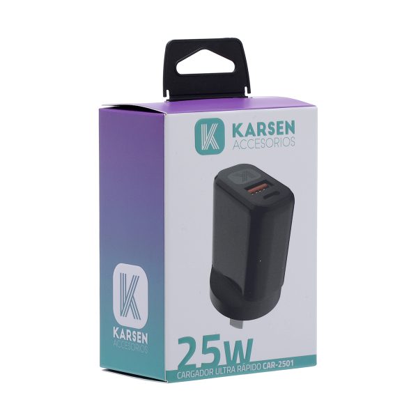 CABEZAL KARSEN 25W CARGA RAPIDA CAR-2501