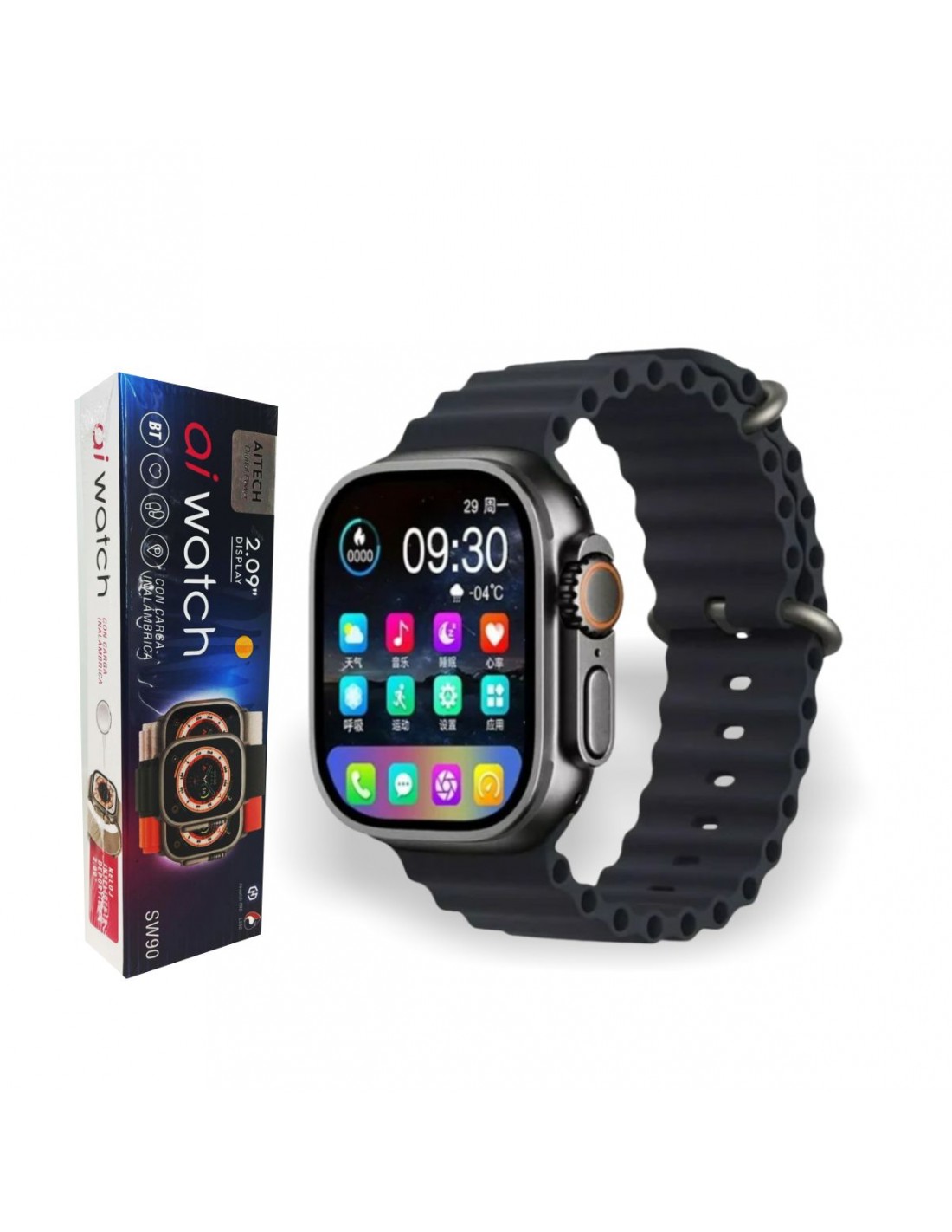 RELOJ INTELIGENTE AITECH SW90 BT 2.09" C/MIC
