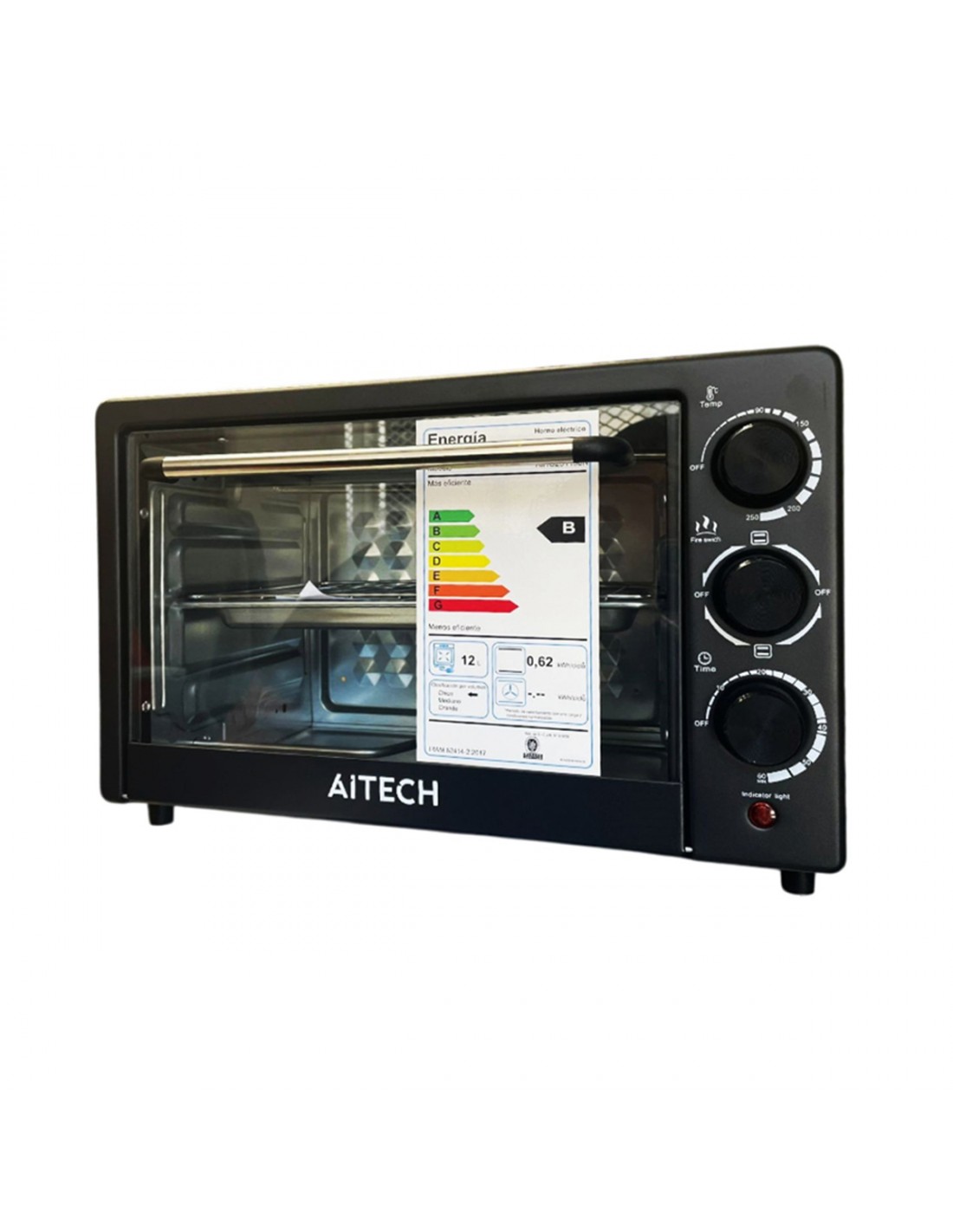 HORNO ELECTRICO AITECH 17LTS C/CONTROL TEMP 1500W