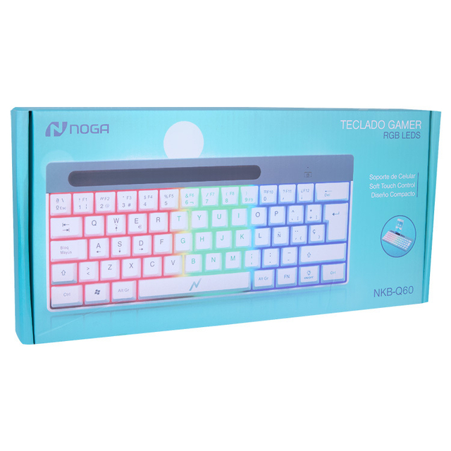 teclado gamer rgb c/leds nkb-q60