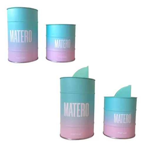 Set Latas Yerbera Azucarera Azúcar Yerba Set Matero