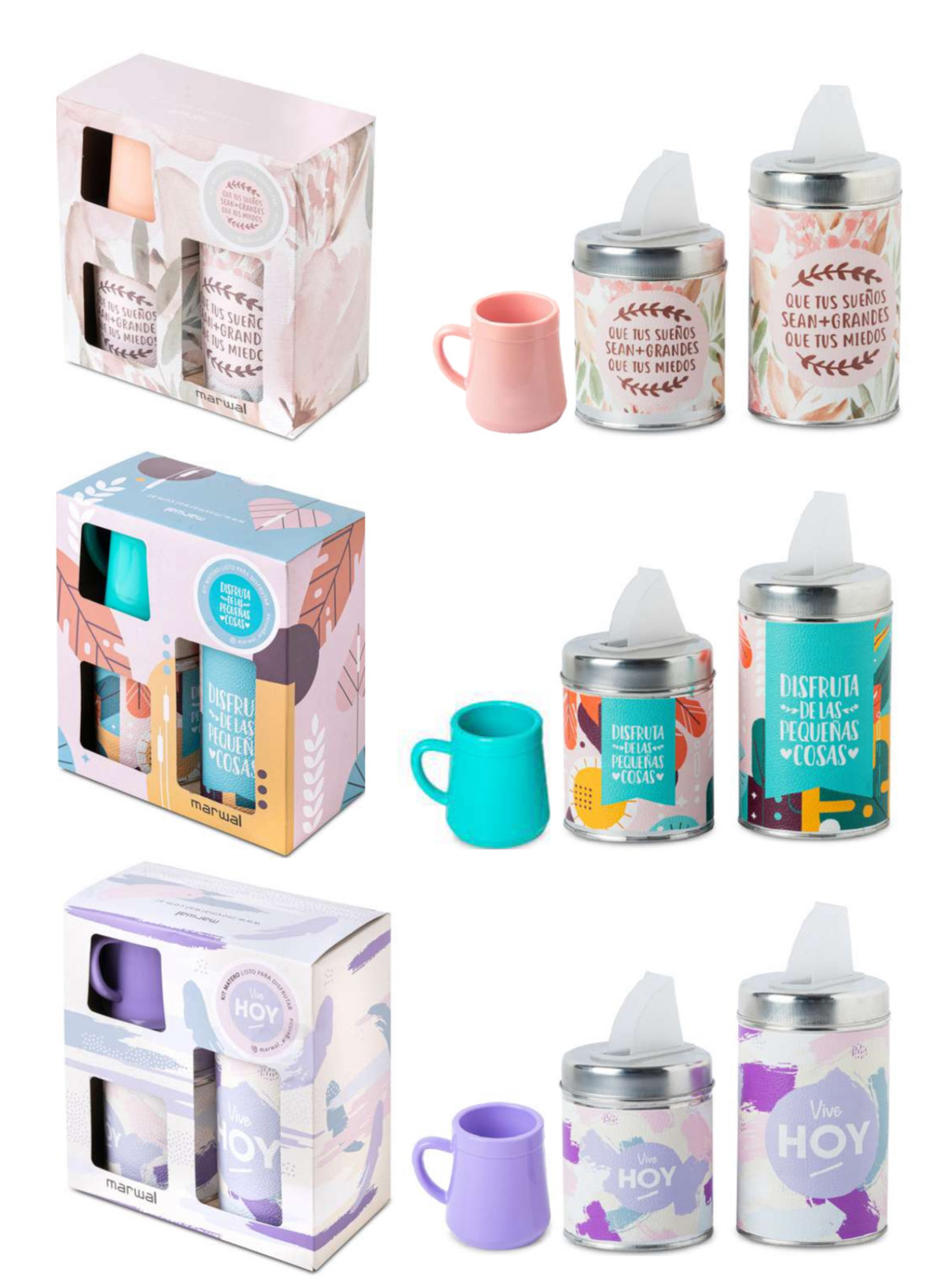 set matero motivos latas + mate