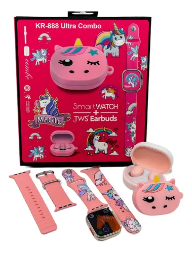 smart watch + auricular infantil KR-888