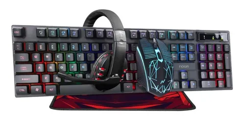 Kit de teclado y mouse gamer Noga NKB-407