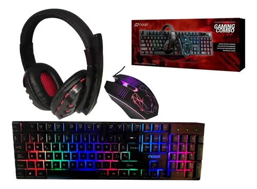Kit de teclado y mouse gamer Noga NKB-407