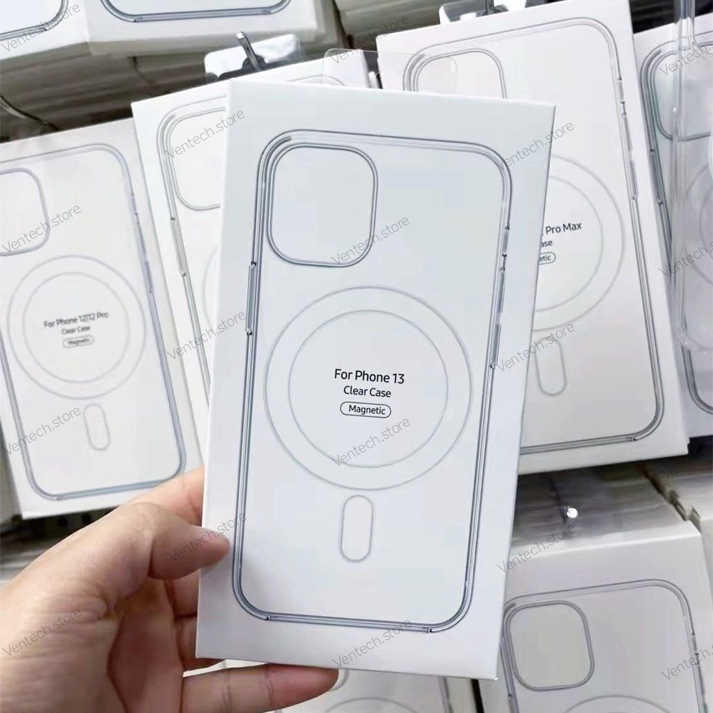 Funda transparente magnética para iPhone