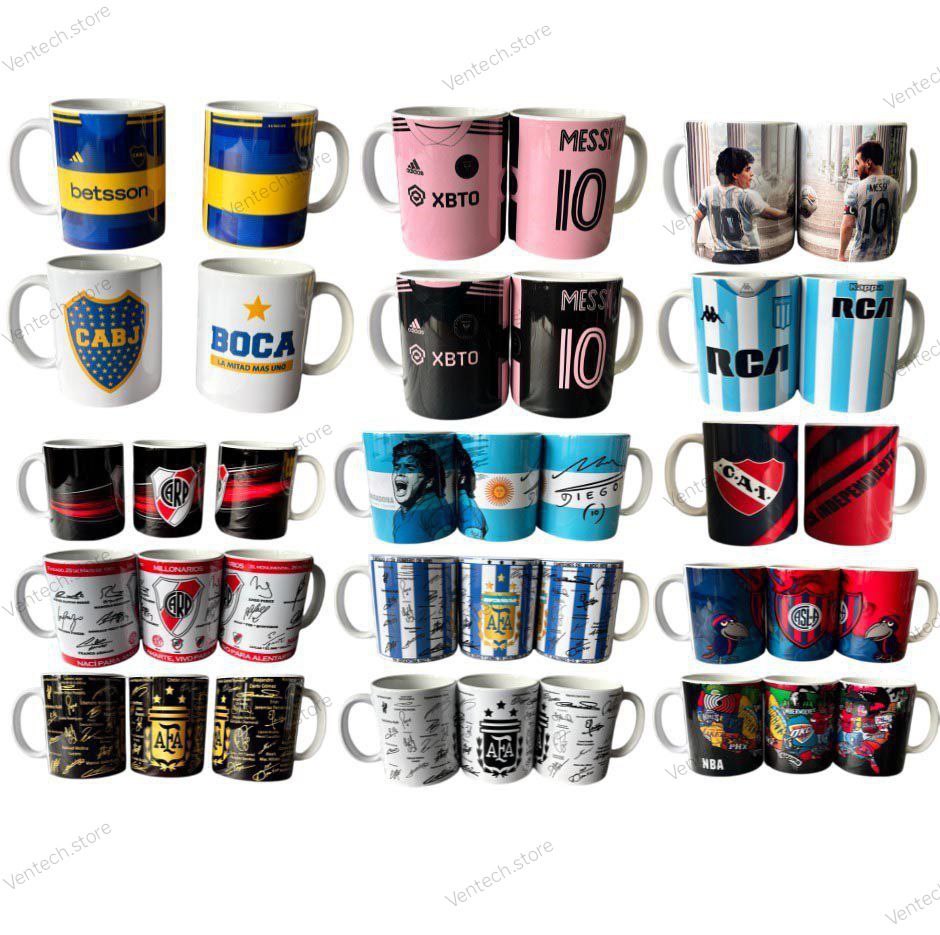 Tazas de fútbol argentino