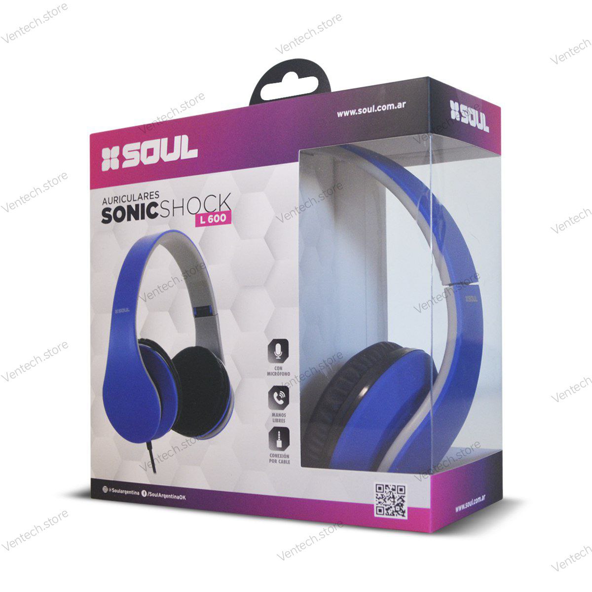 Auriculares Soul Sonic Shock L600