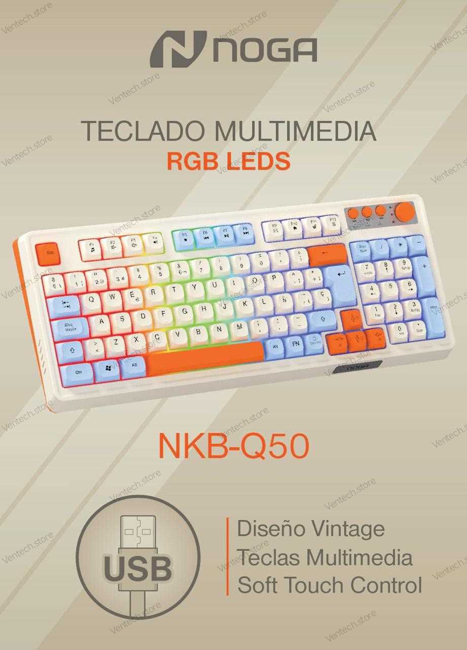 Teclado multimedia Noga NKB-Q50