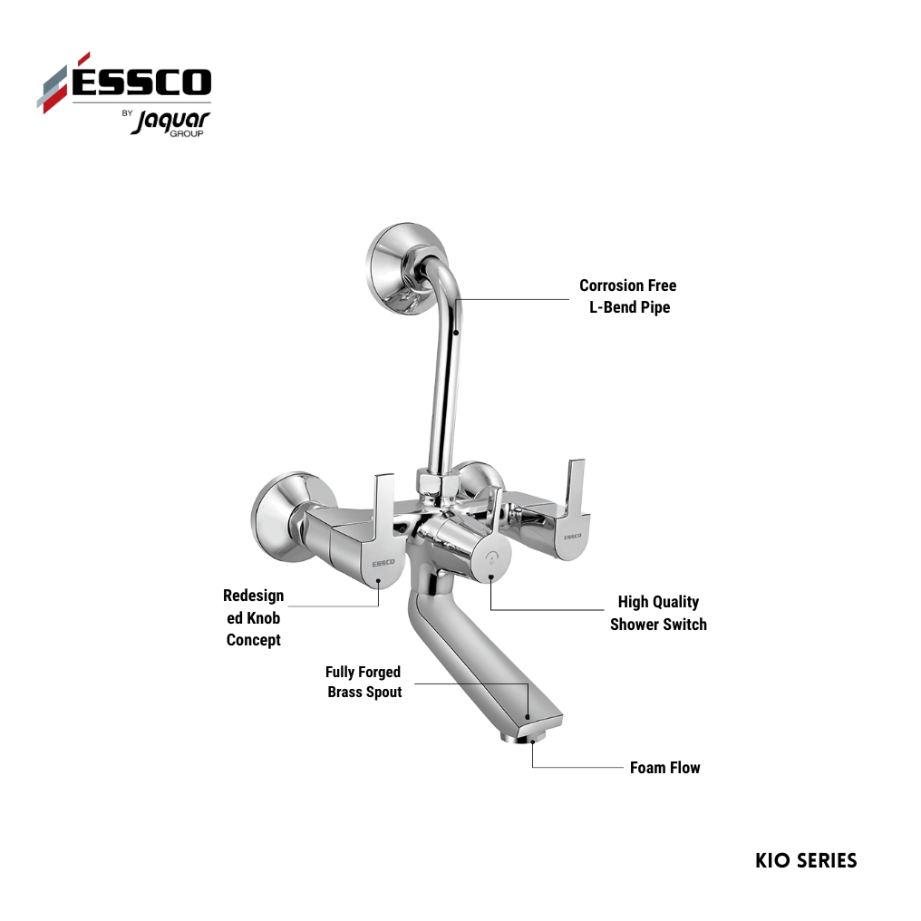 Essco (by Jaquar) Kio Series Wall Mixer - Luxur Studio Kitchen & Bathroom Fittings