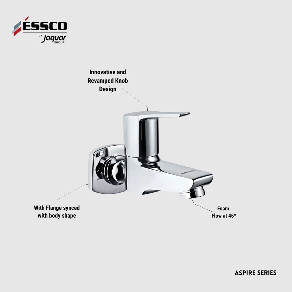 Essco (by Jaquar) Aspire Series Wall Tap / Bib Cock - Luxur Studio Kitchen & Bathroom Fittings