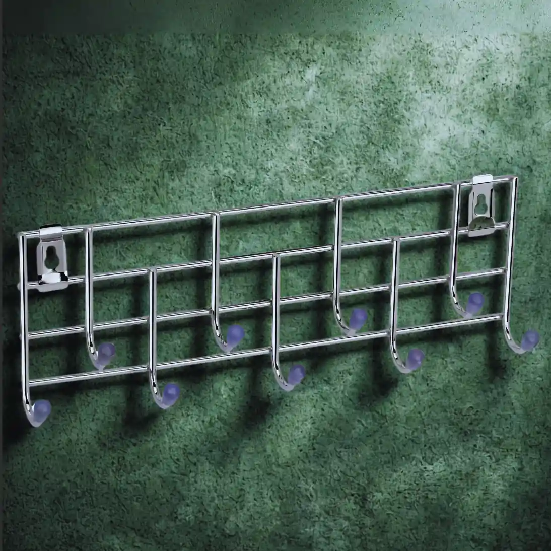 Stainless Steel Wall Mounted Hanger with 9 Hooks – Luxur Studio Kitchen & Bathroom Fittings