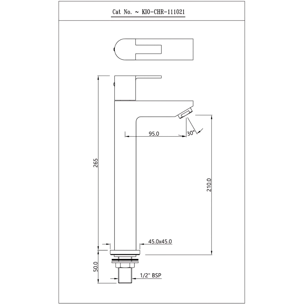 Essco (by Jaquar) Kio Series Extended Pillar Cock - Luxur Studio Kitchen & Bathroom Fittings