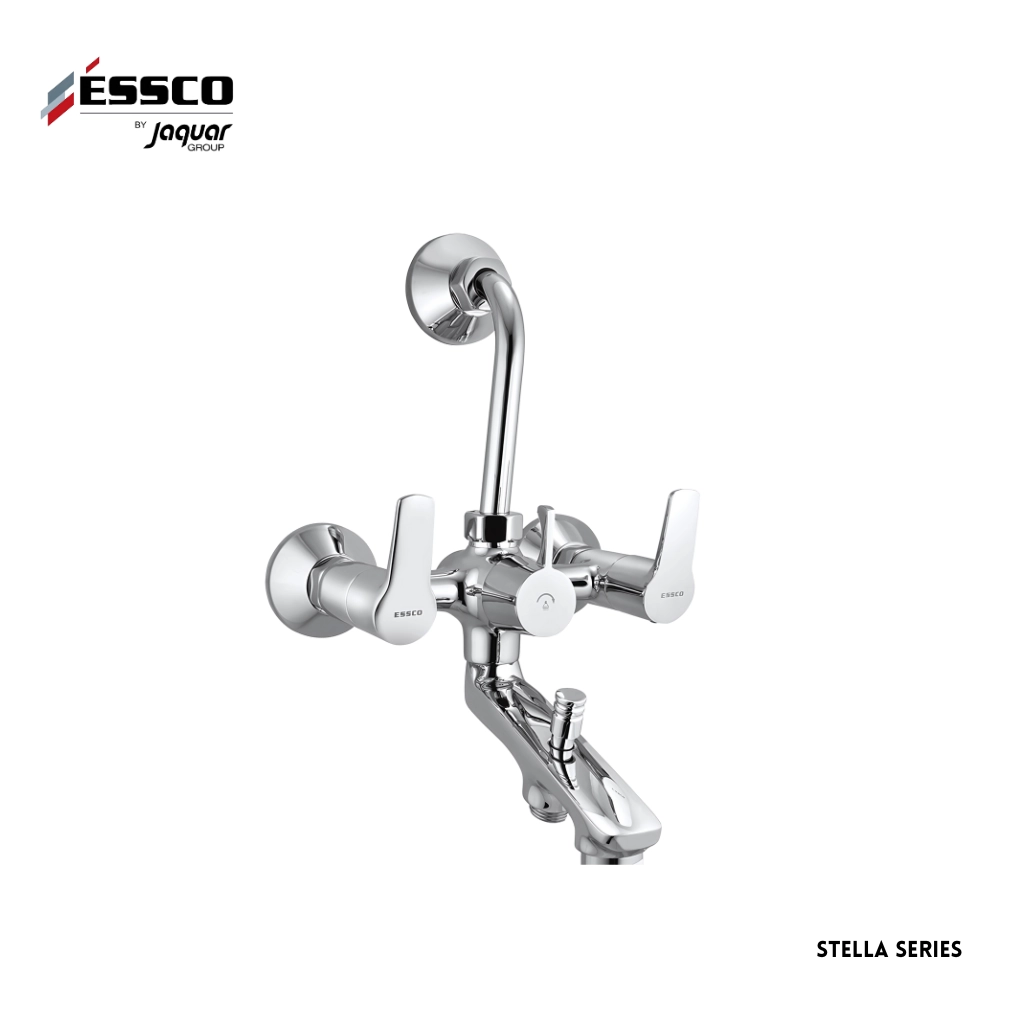 Essco (by Jaquar) Stella Series 3in1 Wall Mixer - Luxur Studio Kitchen & Bathroom Fittings