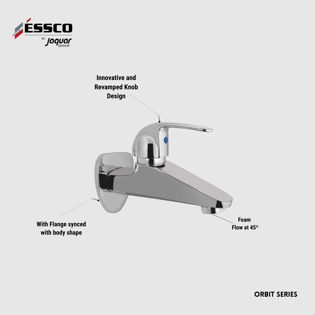 Essco (by Jaquar) Orbit Series Wall Tap / Bib Cock - Luxur Studio Kitchen & Bathroom Fittings
