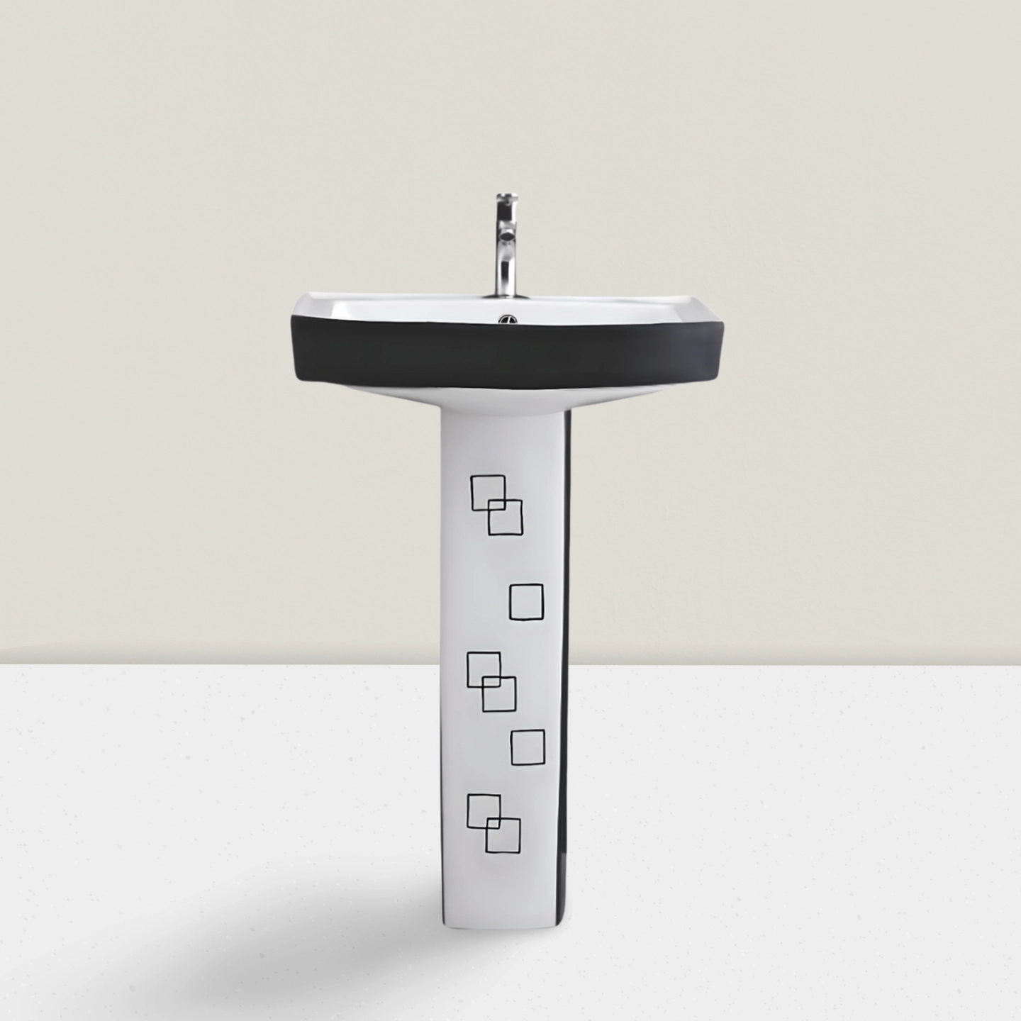 Loras - 002 -  Pedestal Basin by Luxur Studio
