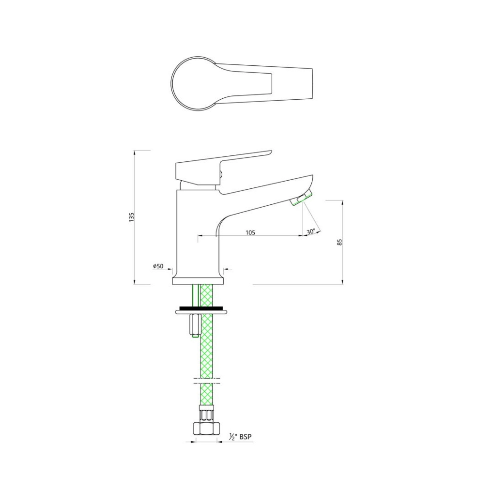 Essco (by Jaquar) Aspire Series Single Lever Basin Mixer - Luxur Studio Kitchen & Bathroom Fittings