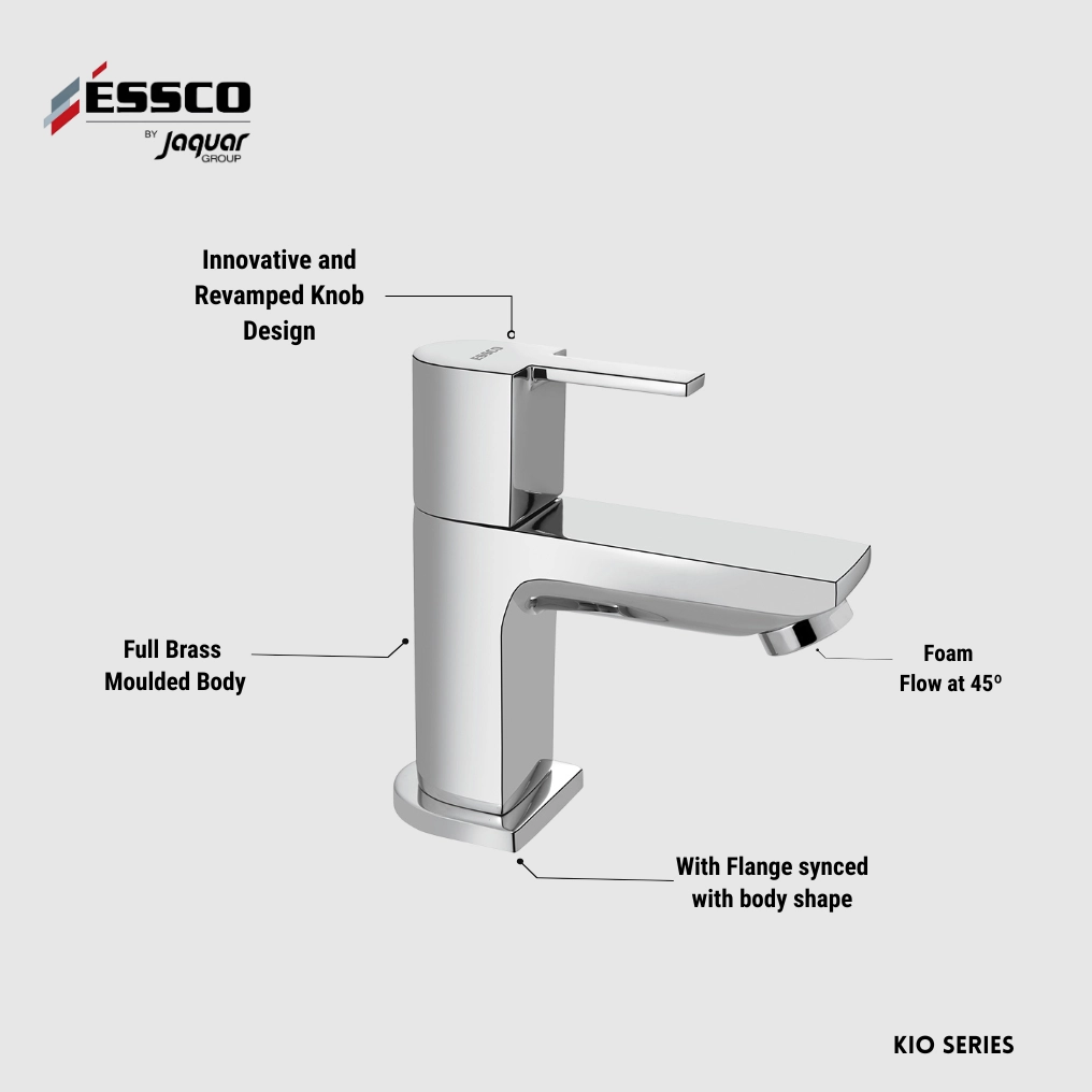 Essco (by Jaquar) Kio Series Single Lever Basin Mixer - Luxur Studio Kitchen & Bathroom Fittings