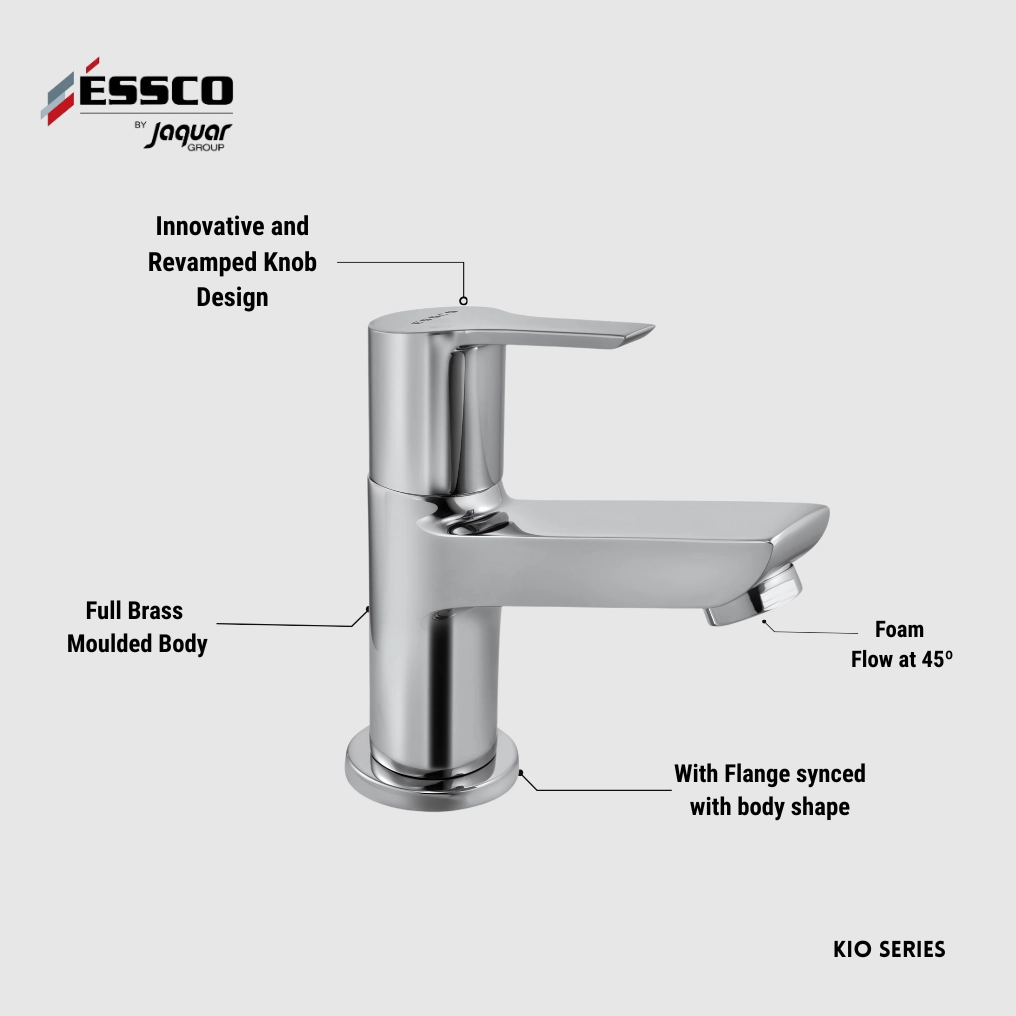 Essco (by Jaquar) Aspire Series Pillar Cock - Luxur Studio Kitchen & Bathroom Fittings
