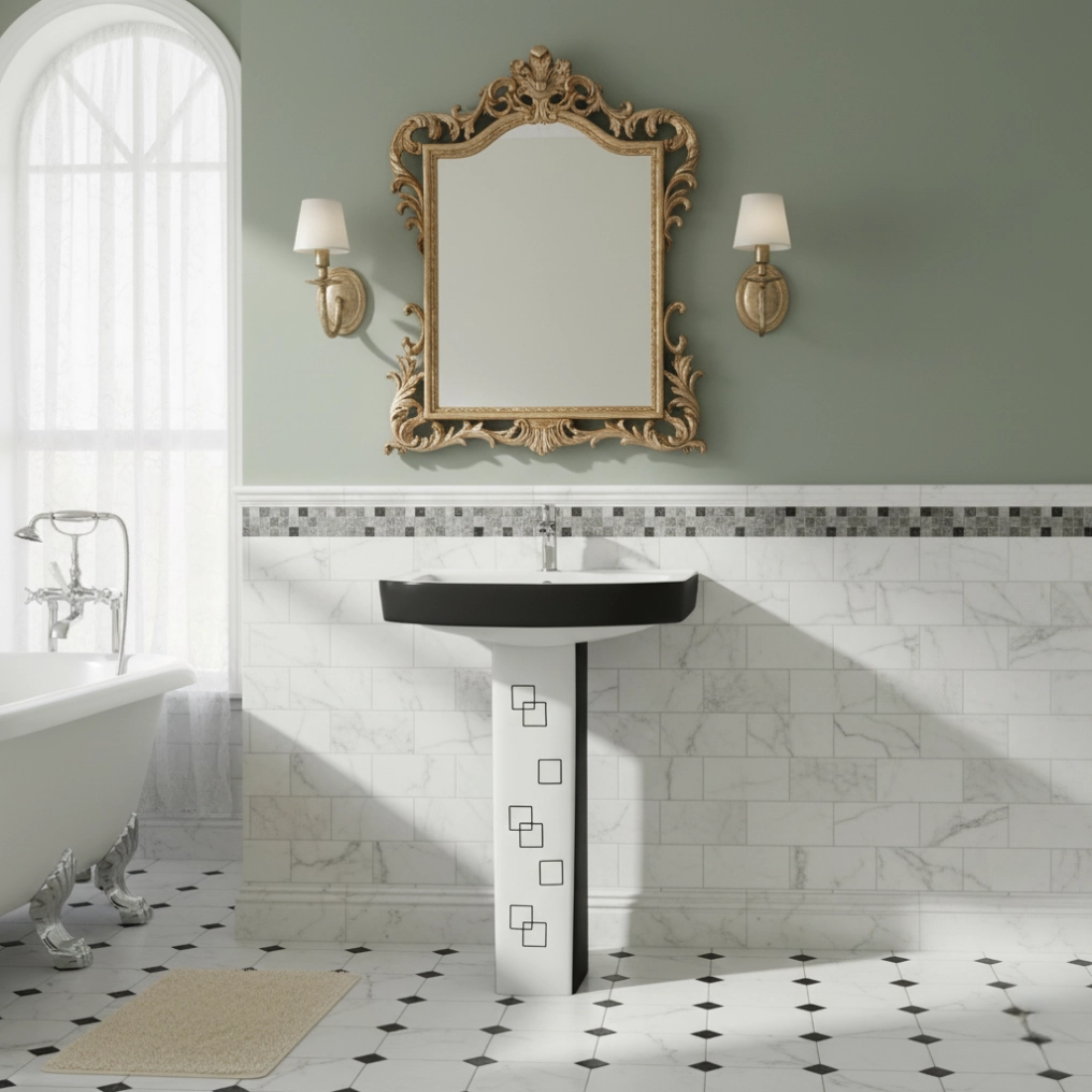 Loras - 002 -  Pedestal Basin by Luxur Studio