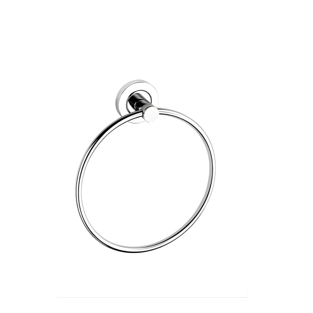 SS Round Towel Ring (Chrome Finish) - Luxur Studio Bathroom & Kitchen Accessories
