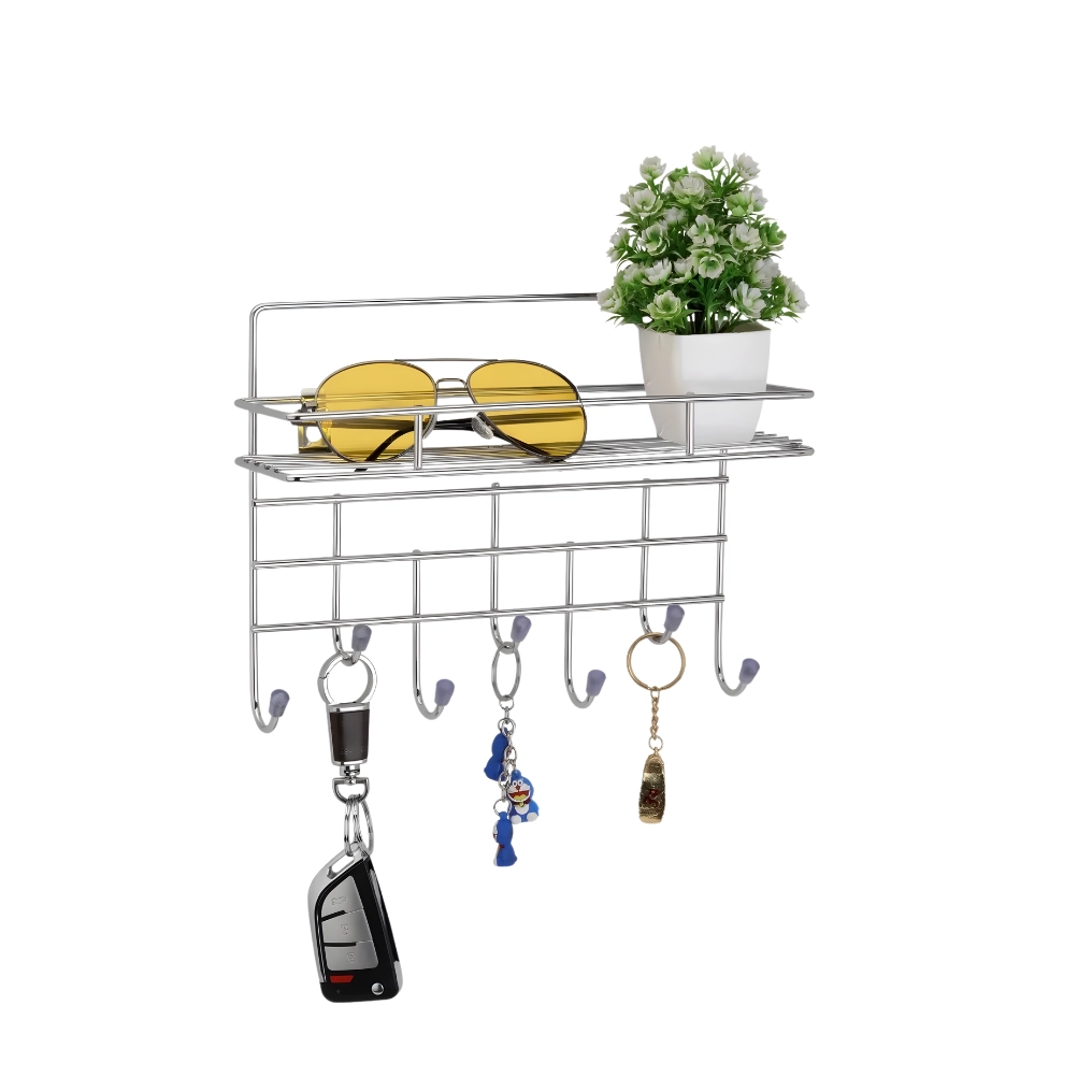 Key Holder with Self - Luxur studio Bathroom Accessories