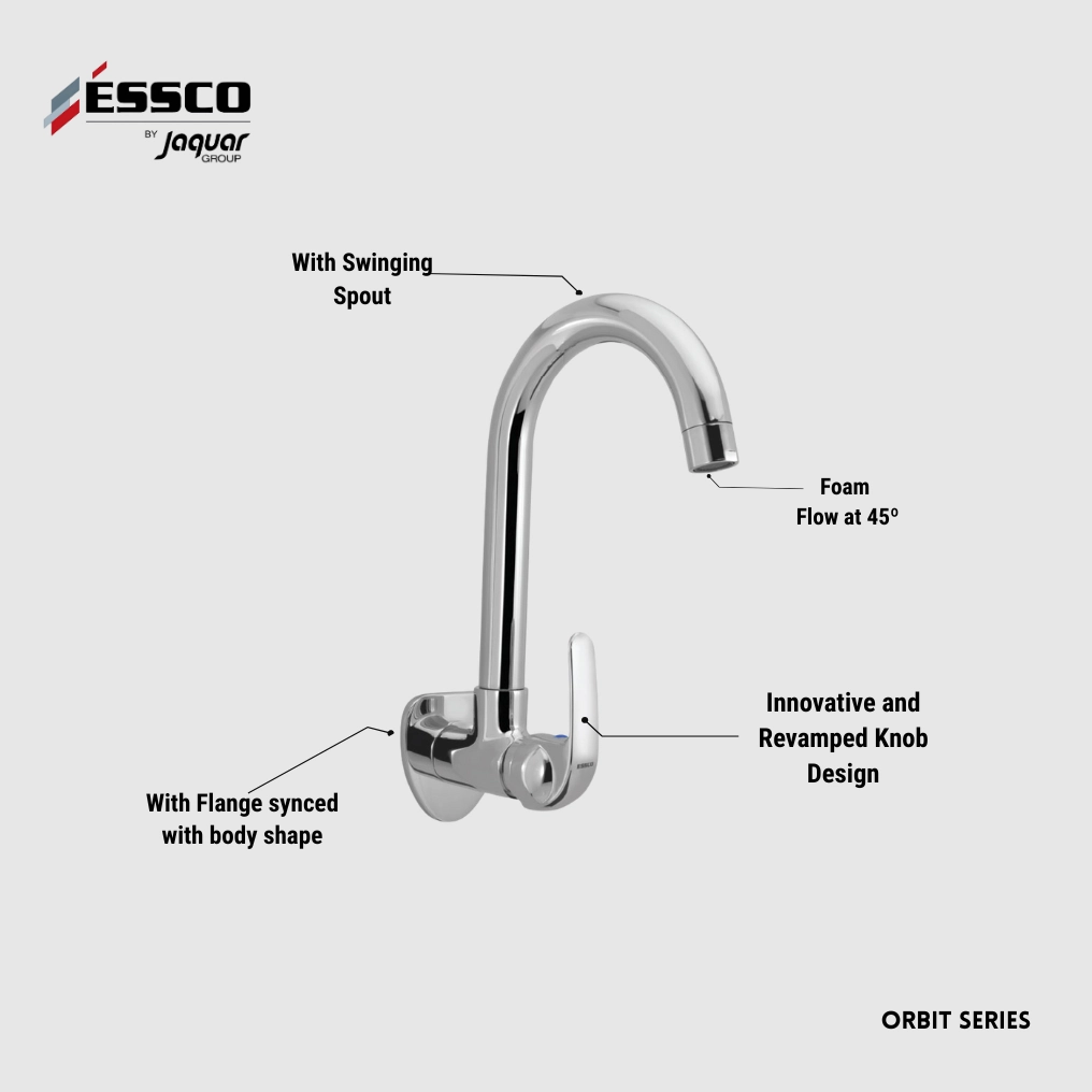 Essco (by Jaquar) Orbit Series Sink Tap - Luxur Studio Kitchen & Bathroom Fittings