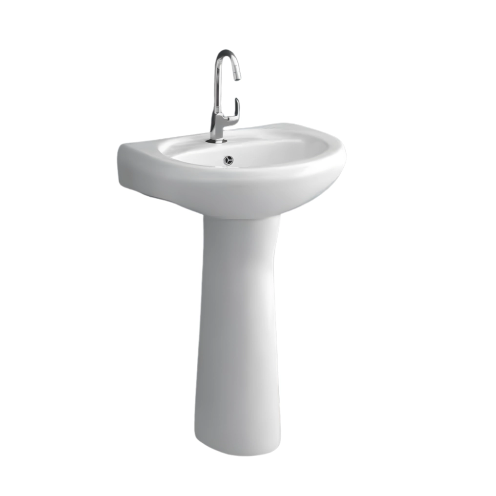 Classic White -Pedestal Basin by Luxur Studio