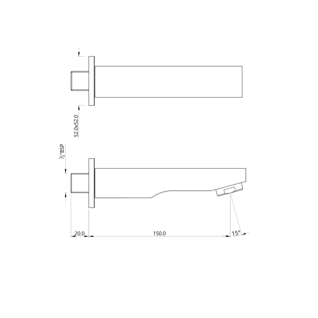 Essco (by Jaquar) Bath Tub Spout - Luxur Studio Kitchen & Bathroom Fittings