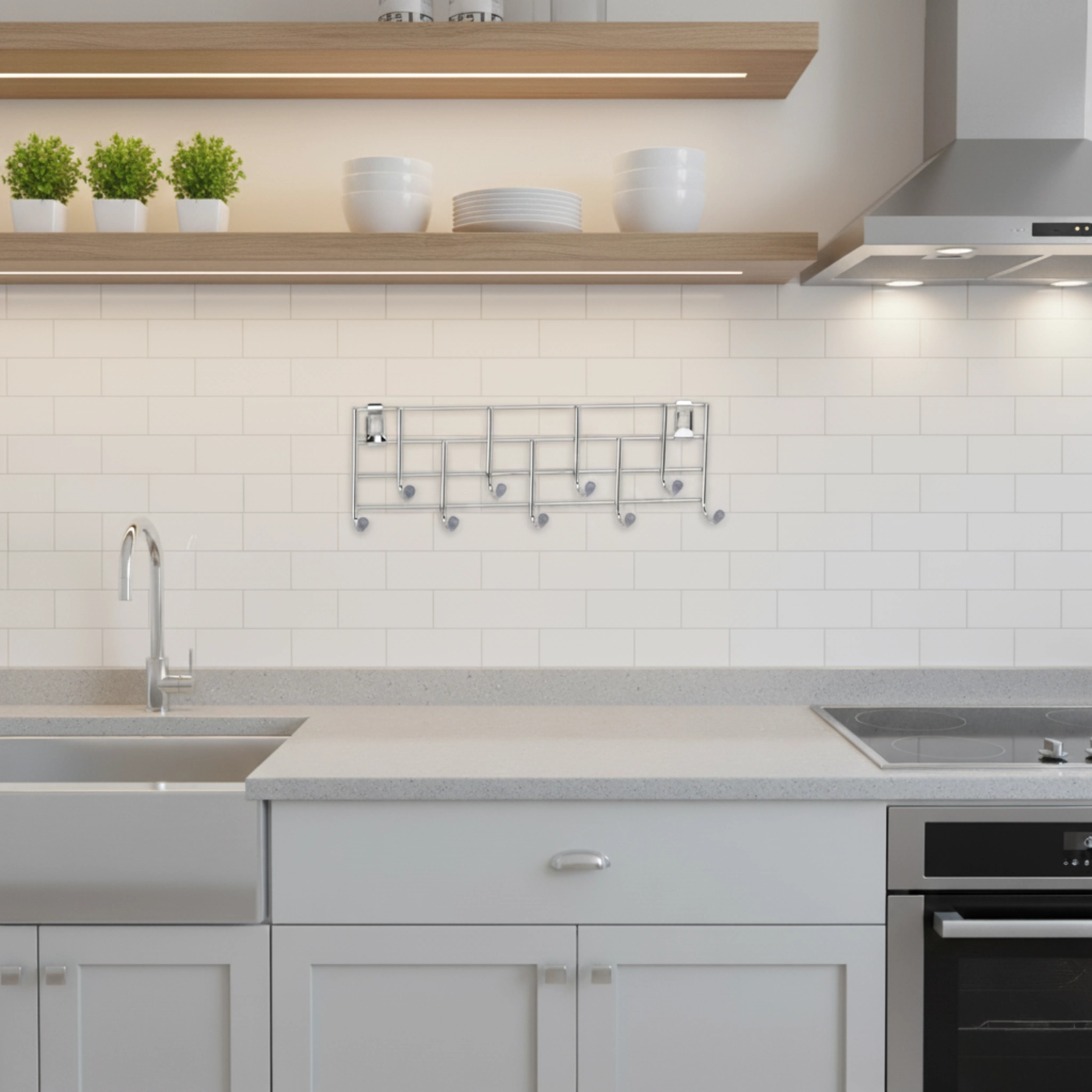 9 Point Layered Multi Hanger - Luxur studio Bathroom Accessories 