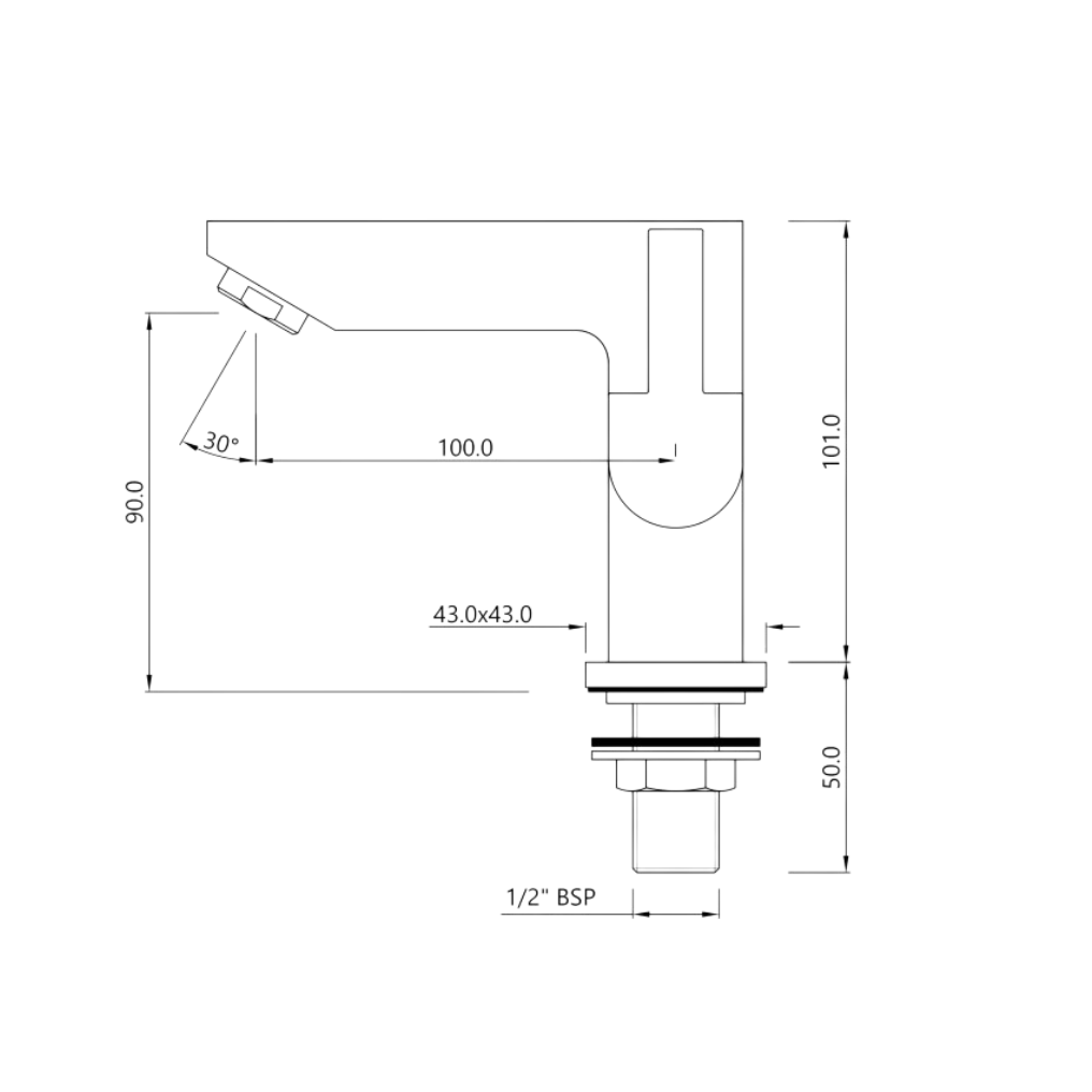 Essco (by Jaquar) Kio Series Swan Neck Basin Tap- Luxur Studio Kitchen & Bathroom Fittings