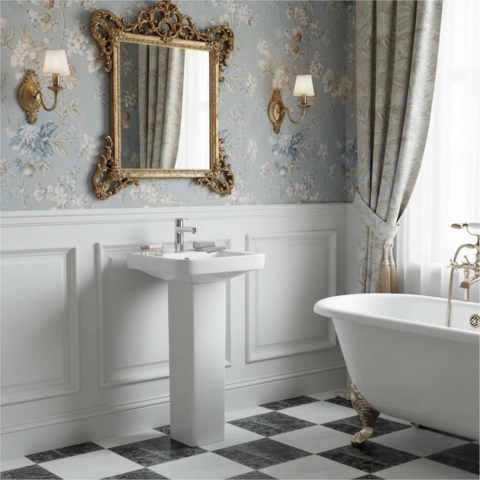 Addy White - Super Glazed Pedestal Basin by Luxur Studio