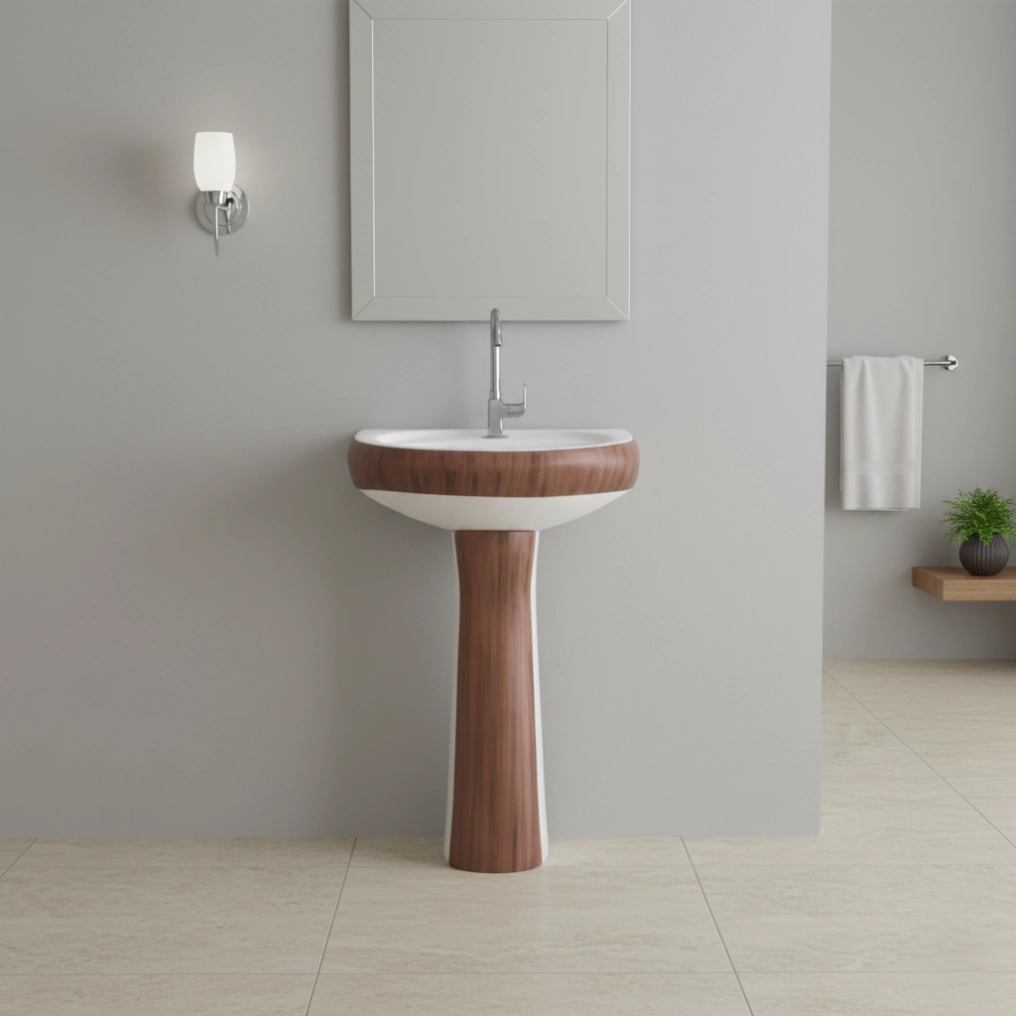 Classic - 222 -  Colored Pedestal Basin by Luxur Studio