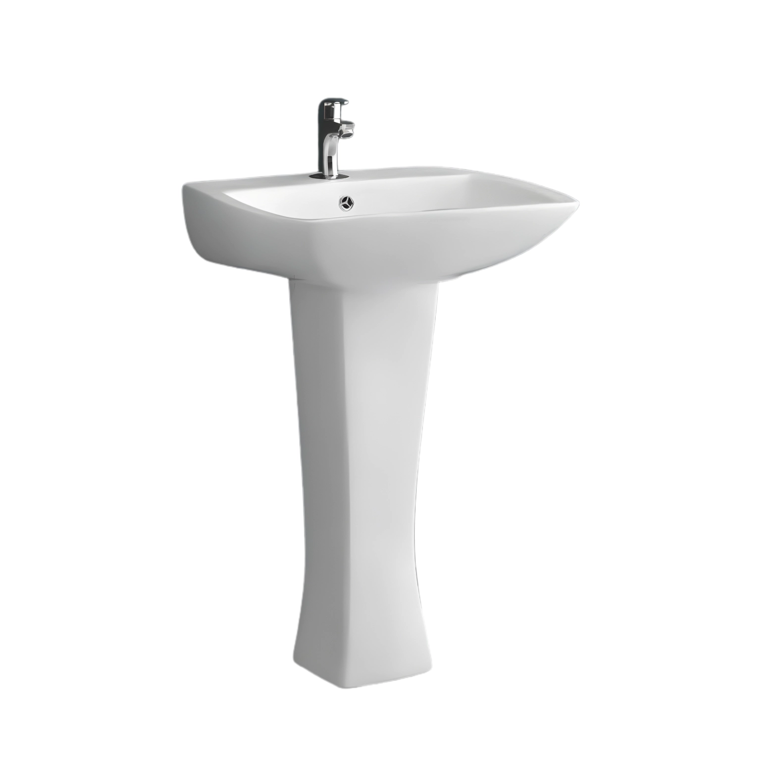 Simon White - Super Glazed Pedestal Basin by Luxur Studio