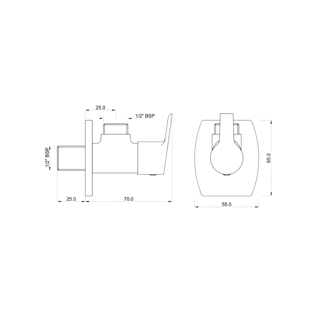 Essco (by Jaquar) Aspire Project Series Angle Valve - Luxur Studio Kitchen & Bathroom Fittings