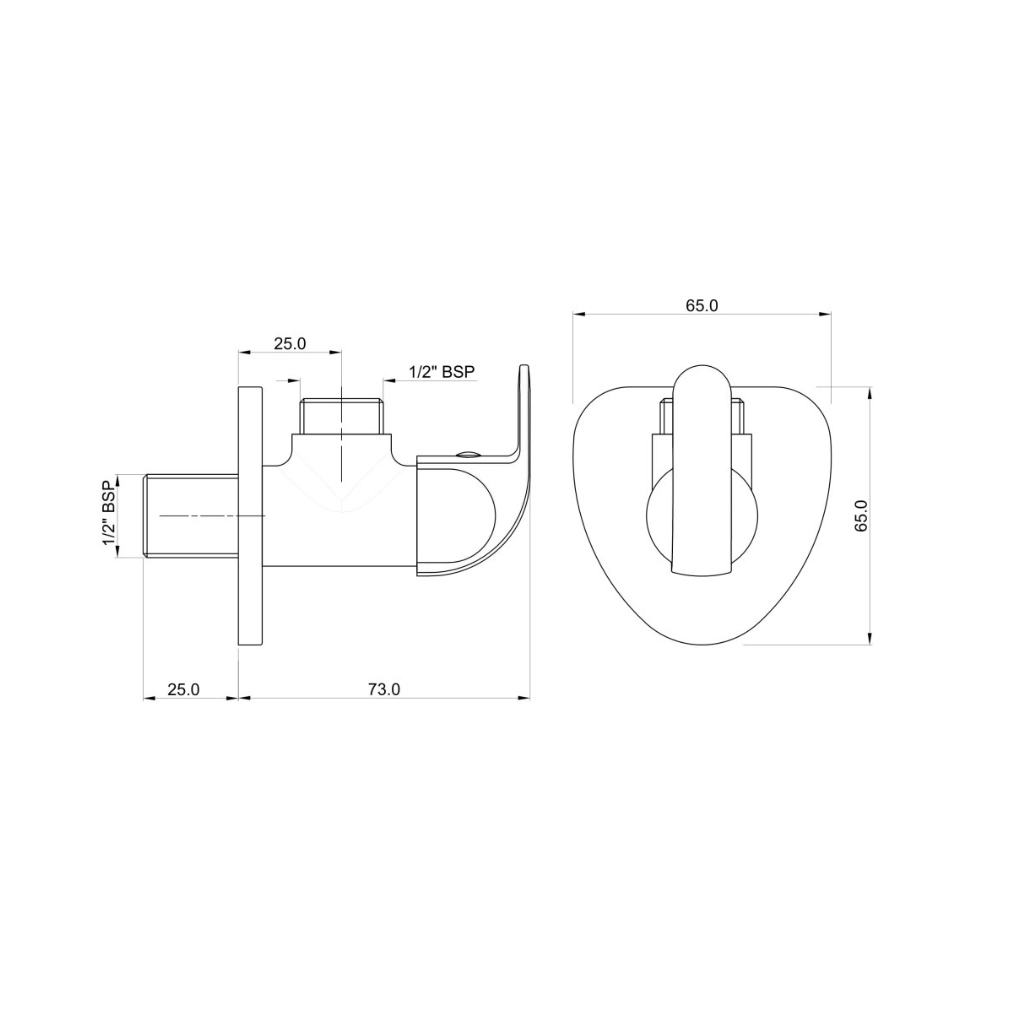 Essco (by Jaquar) Orbit Project Series Angle Valve - Luxur Studio Kitchen & Bathroom Fittings