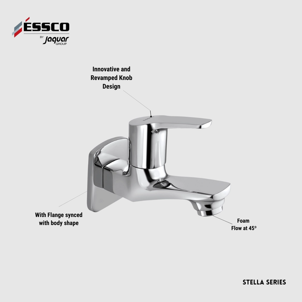 Essco (by Jaquar) Stella Series Wall Tap / Bib Cock - Luxur Studio Kitchen & Bathroom Fittings