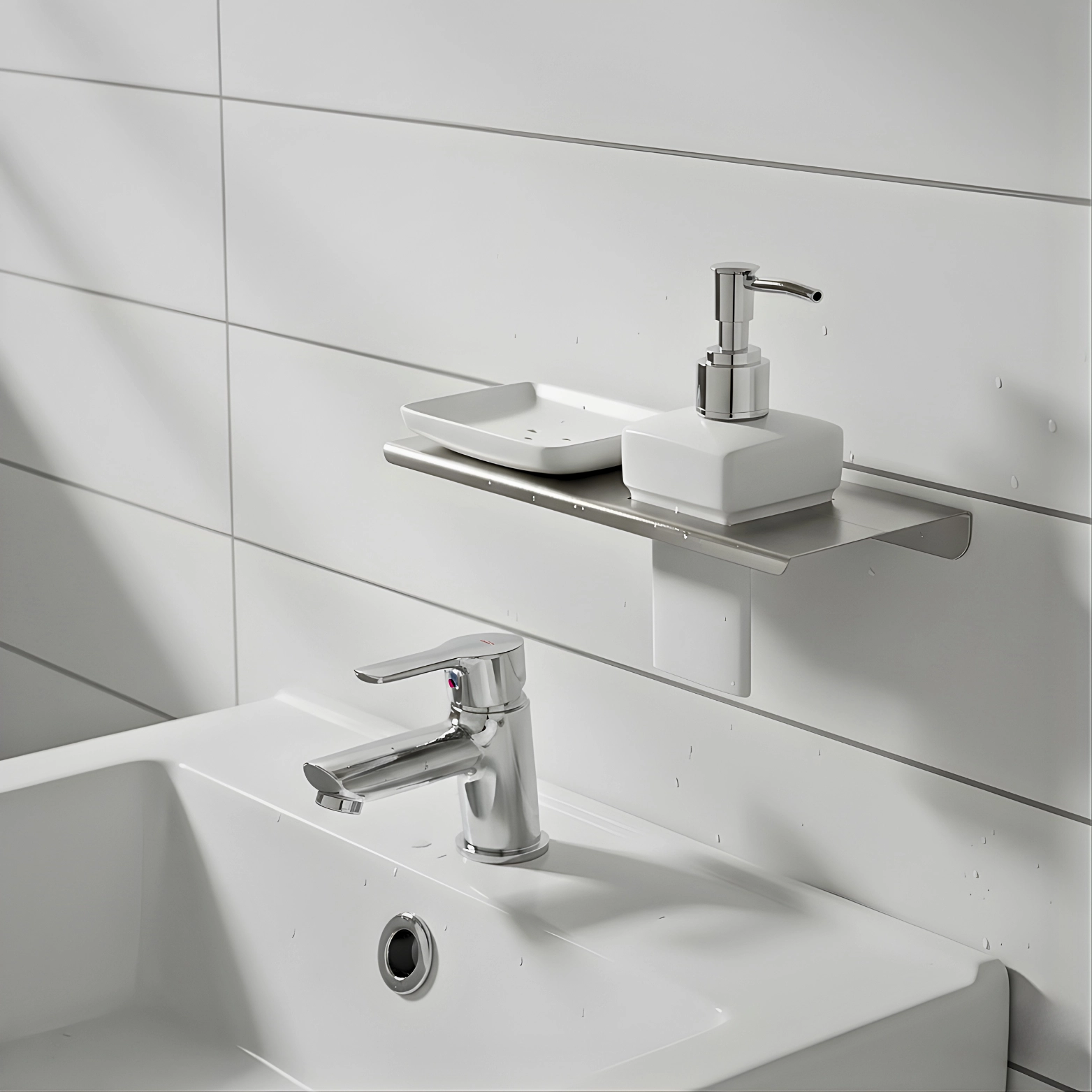 Cold Series Soap Dish with Dispenser – Luxur Studio Kitchen & Bathroom Fittings