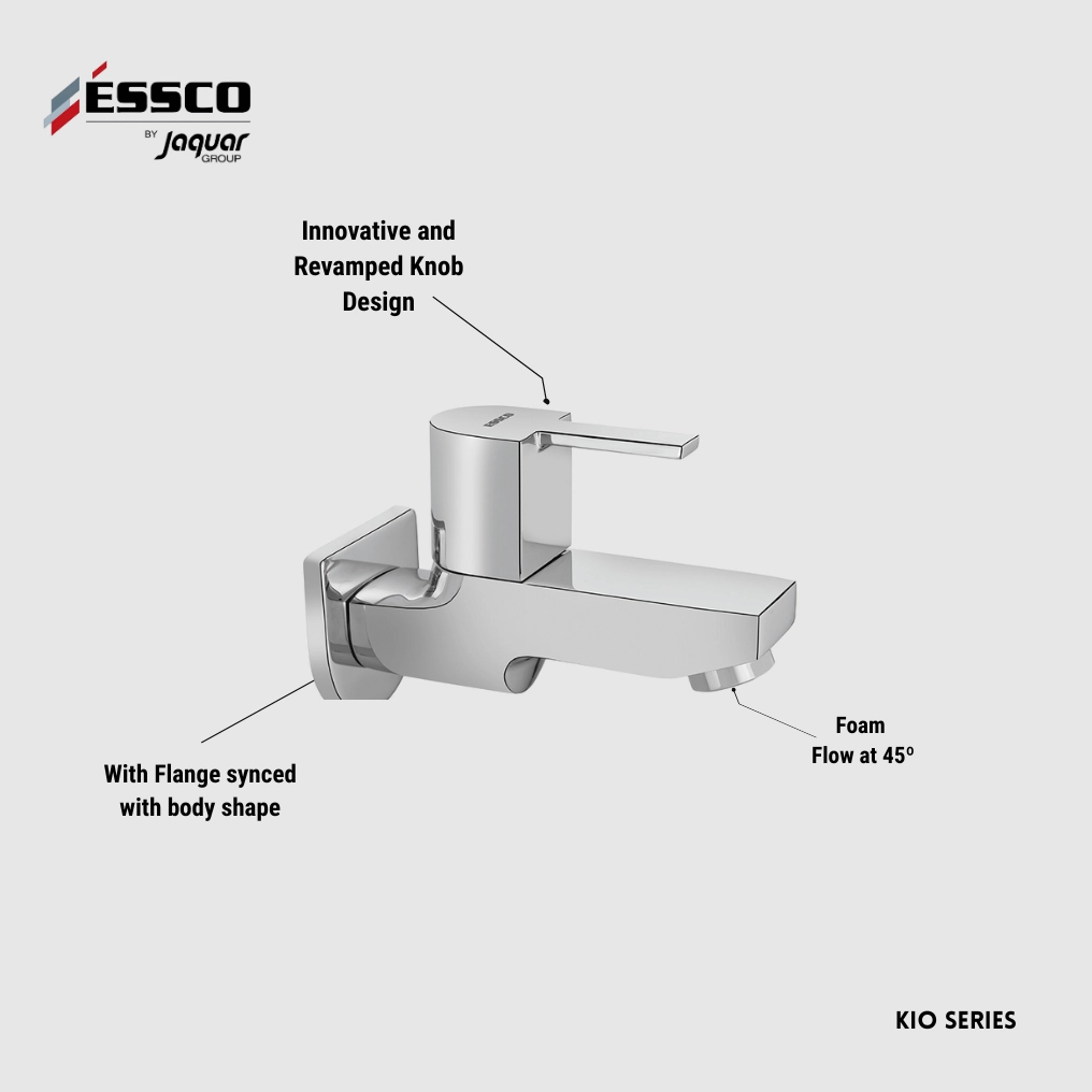 Essco (by Jaquar) Kio Series Wall Tap / Bib Cock - Luxur Studio Kitchen & Bathroom Fittings
