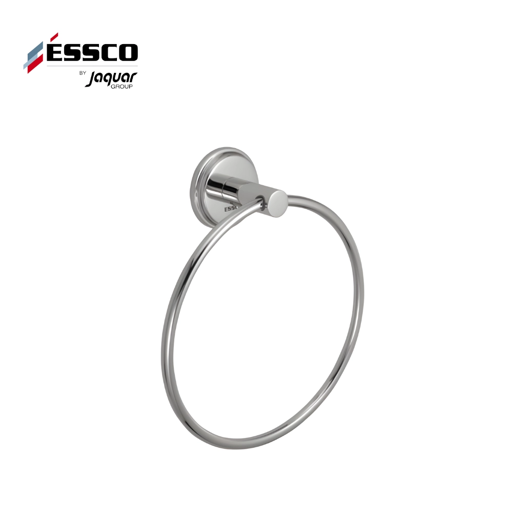 Essco Round Towel Ring (Chrome Finish) - Luxur Studio Bathroom & Kitchen Accessories