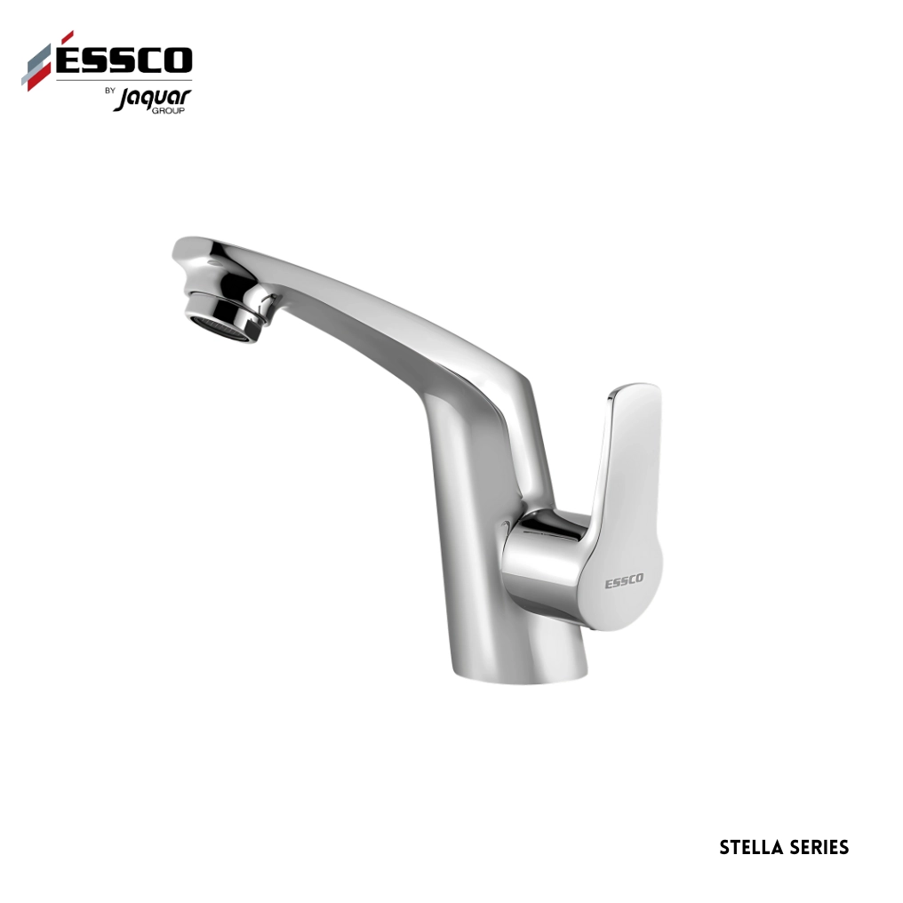 Essco (by Jaquar) Stella Series Swan Neck Basin Tap- Luxur Studio Kitchen & Bathroom Fittings