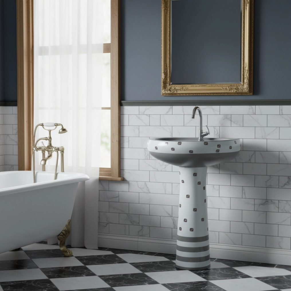 Classic - 005 -  Pedestal Basin by Luxur Studio