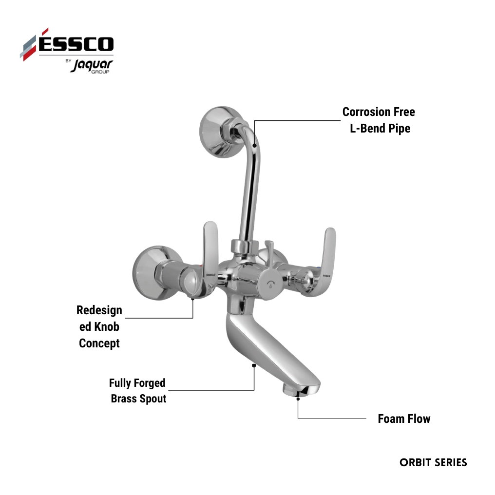 Essco (by Jaquar) Orbit Series Wall Mixer - Luxur Studio Kitchen & Bathroom Fittings