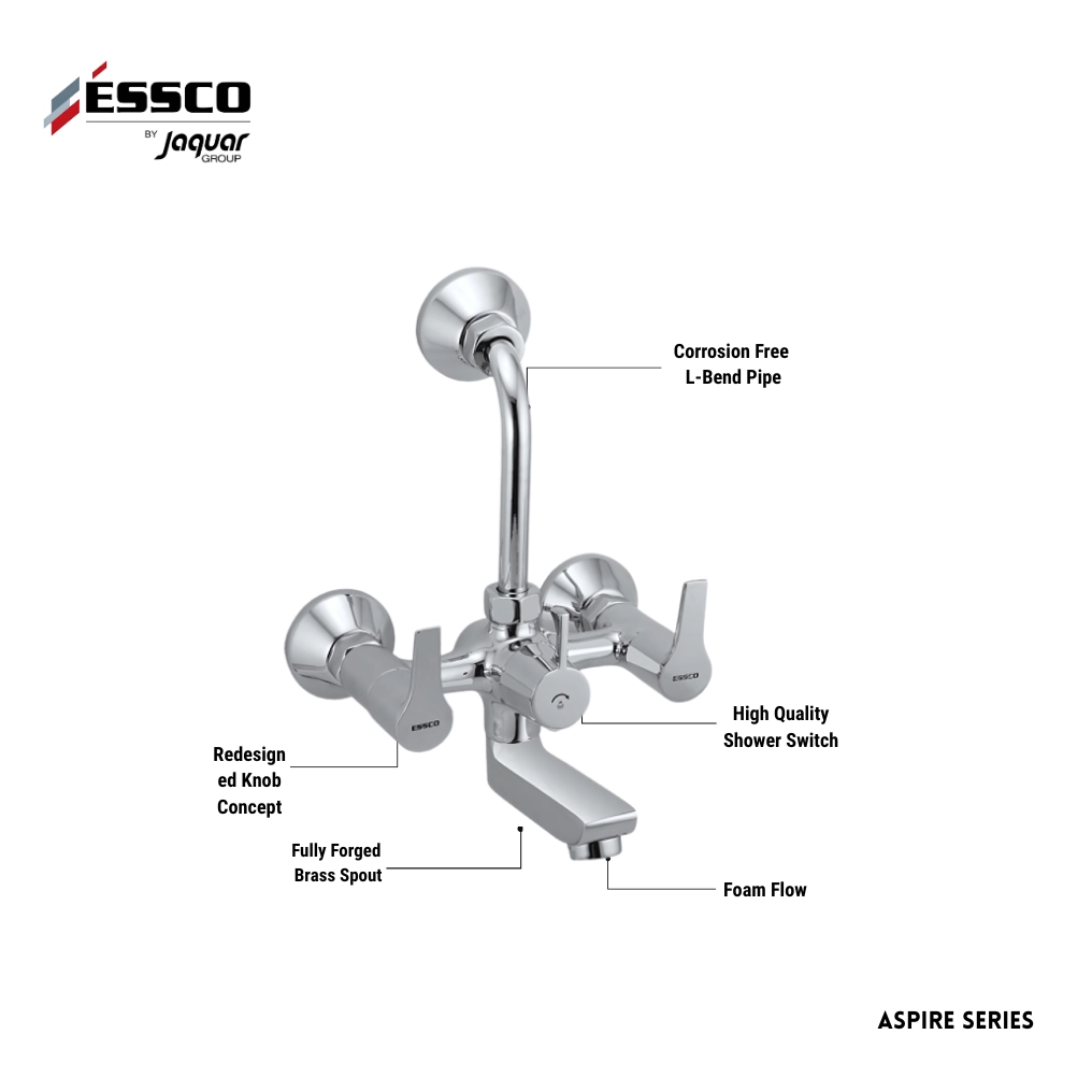 Essco (by Jaquar) Aspire Series Wall Mixer - Luxur Studio Kitchen & Bathroom Fittings
